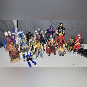 Mixed Action Figure Lot – Superheroes, Anime & WWE